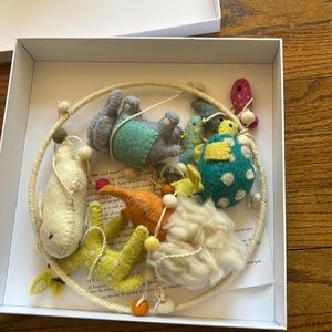 Petit Pehr Noah’s Ark felt baby mobile NWOT